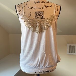 Express beaded tank top